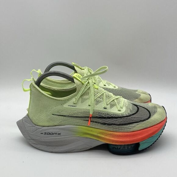 Mens Size 6.5 Nike Air Zoom Alphafly Next% Barely Volt/Orange Running CI9925-700 - Picture 1 of 9